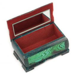 Шкатулка Хозяйка медной горы с иллюстрацией малахит 15х9х7 см