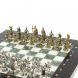 Шахматы турнирные &amp;quot;Римские воины&amp;quot; из мрамора и змеевика 28х28 см 127734