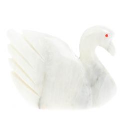 Сувенир &amp;quot;Лебедь&amp;quot; из белого оникса 10,5х4х8 см (4)