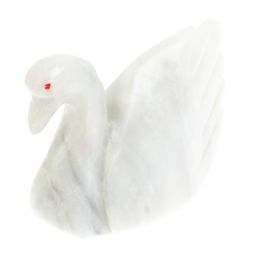 Сувенир &amp;quot;Лебедь&amp;quot; из белого оникса 10,5х4х8 см (4)