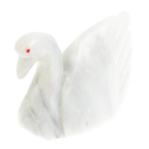 Сувенир &amp;quot;Лебедь&amp;quot; из белого оникса 10,5х4х8 см (4) 128035