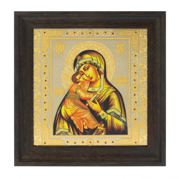 Икона &amp;quot;Владимирская БМ&amp;quot; багет 22,5х23,5х2 см Златоуст 128116