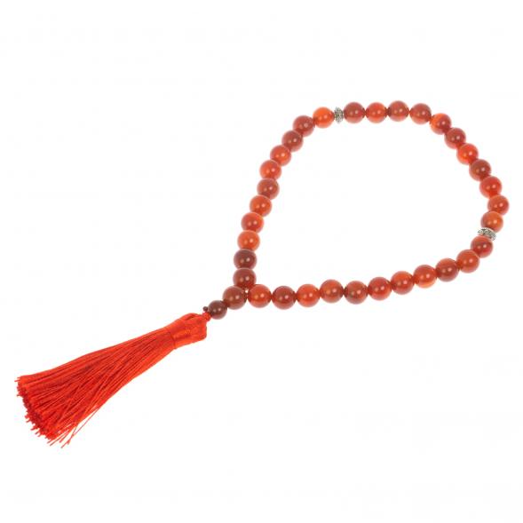 Четки из камня сердолик 35 бусин 128580