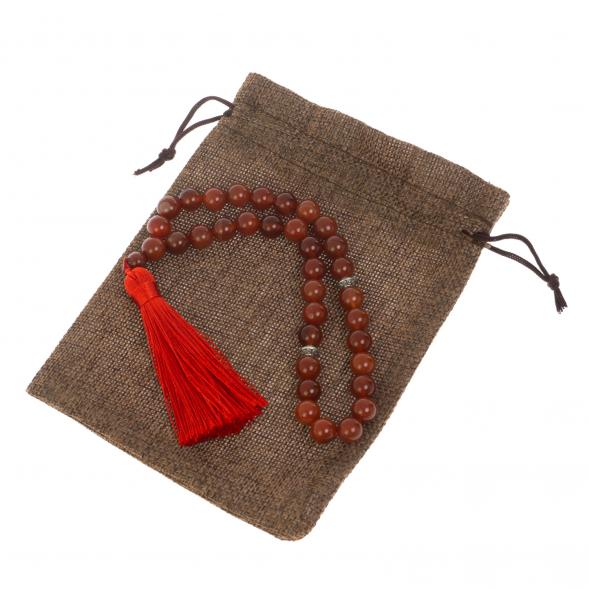 Четки из камня сердолик 35 бусин 128580