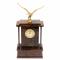 Настольные часы "Орел" из коричневого обсидиана