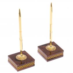 Письменный прибор из обсидиана &amp;quot;Королевский&amp;quot; 12 предметов