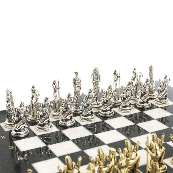 Шахматы &amp;quot;Древний Египет&amp;quot; доска 32х32 см из камня мрамор 122677