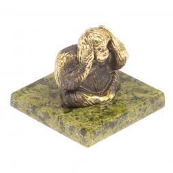 Обезьяна &amp;quot;Ничего не слышу&amp;quot; из змеевика