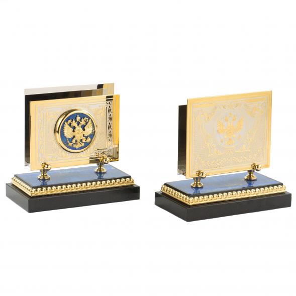 Письменный набор руководителя &amp;quot;Держава&amp;quot; камень лазурит 120473