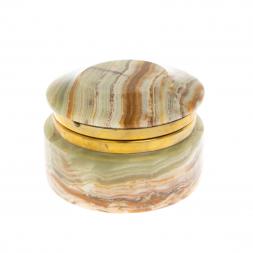 Шкатулка &amp;quot;Грибок&amp;quot; из оникса 7х7х5 см (2,5)