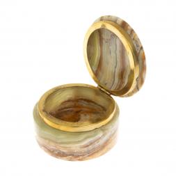 Шкатулка &amp;quot;Грибок&amp;quot; из оникса 7х7х5 см (2,5)