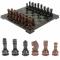 Шахматы с гравировкой "Турнирные" 40х40 см лемезит, габбро-диабаз