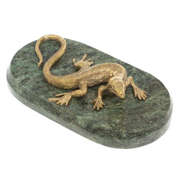 Статуэтка из бронзы &amp;quot;Варан&amp;quot; змеевик 126858