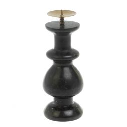 Подсвечник из черного змеевика 5х5х13 см