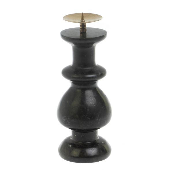 Подсвечник из черного змеевика 5х5х13 см 127571