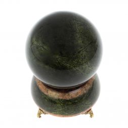 Шар на подставке с ножками 9,5 см из змеевика