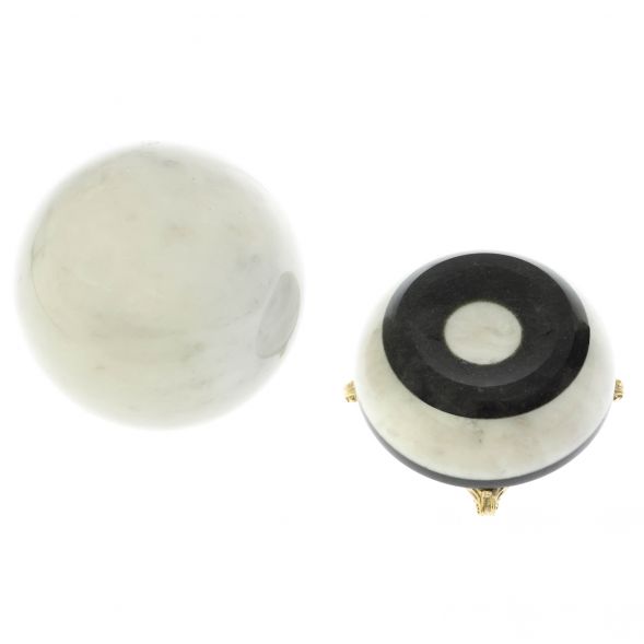 Шар &amp;quot;Антистресс&amp;quot; 13 см на подставке камень мрамор 13х13х19 см 128958