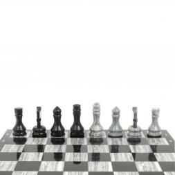 Шахматы &amp;quot;Традиционные&amp;quot; 44х44 см из мрамора и габбро-диабаза