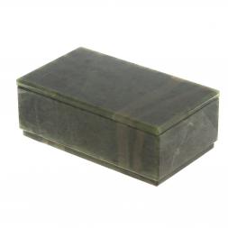 Шкатулка из нефрита 13х7,5х4,8 см