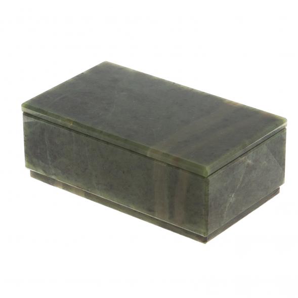 Шкатулка из нефрита 13х7,5х4,8 см 124537