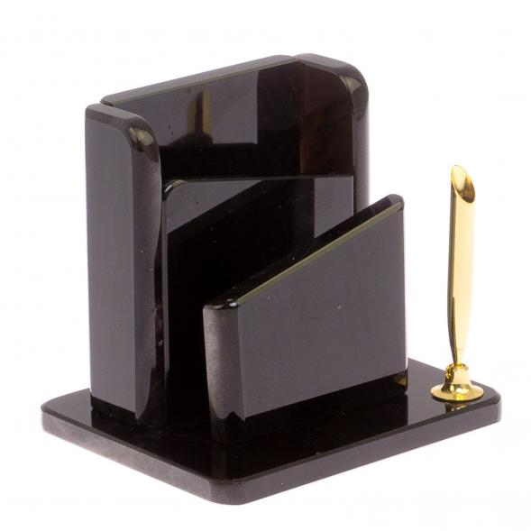 Мини-набор &amp;quot;Герб РФ&amp;quot; из черного обсидиана 125428