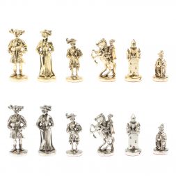 Шахматы &amp;quot;Средневековье&amp;quot; доска 44х44 см, мрамор лемезит