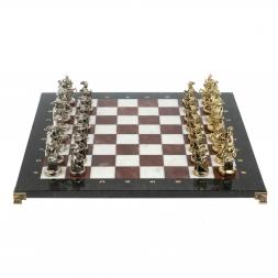 Шахматы &amp;quot;Средневековье&amp;quot; доска 44х44 см, мрамор лемезит