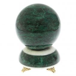 Шар "Антистресс" 13 см на подставке камень змеевик 13х13х19 см