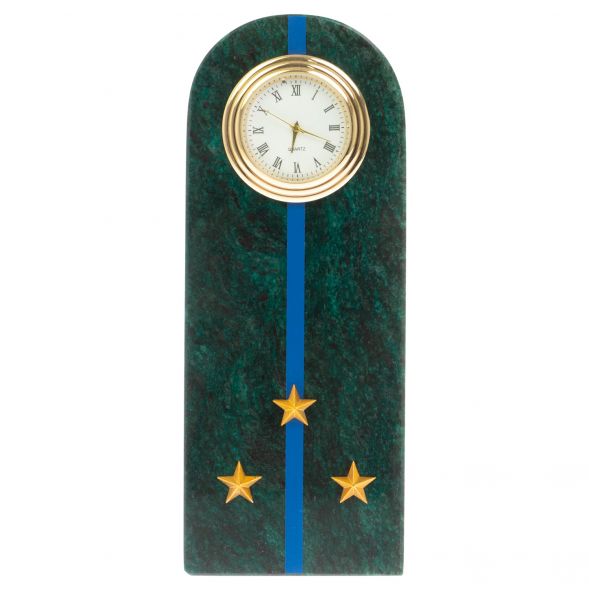 Часы-погон &amp;quot;Старший лейтенант МЮ&amp;quot; камень змеевик 129183