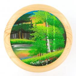 Тарелка декоративная &amp;quot;Лето&amp;quot; 25 см каменная крошка