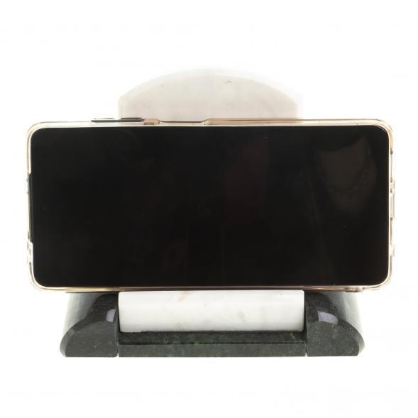 Подставка для телефона из змеевика и мрамора 123612