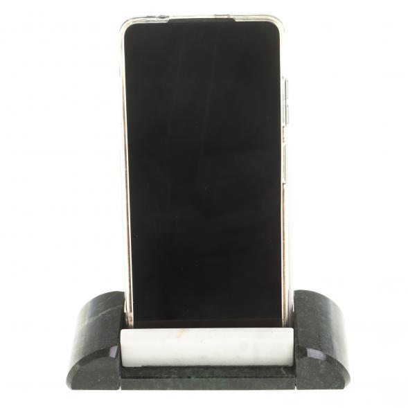 Подставка для телефона из змеевика и мрамора 123612