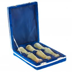 Набор рюмок &amp;quot;Конус&amp;quot; камень оникс в футляре 3,5х8 см 6 шт 20 мл