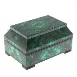 Ларец из малахита "Совершенство" 15х10х7,5 см
