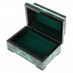 Ларец из малахита "Совершенство" 15х10х7,5 см
