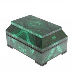 Ларец из малахита "Совершенство" 15х10х7,5 см