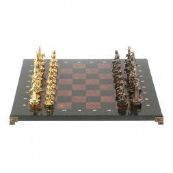 Шахматы &amp;quot;Шахерезада&amp;quot; доска 40х40 см лемезит змеевик