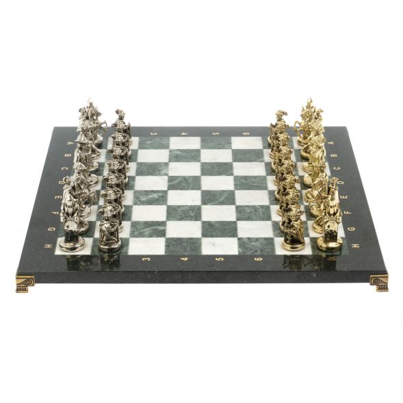 Шахматы &amp;quot;Средневековье&amp;quot; доска 44х44 см мрамор / змеевик 127966