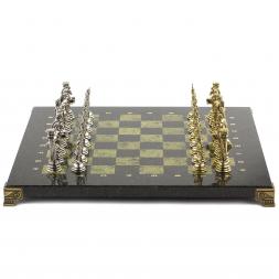 Шахматы "Посейдон" 32х32 см змеевик