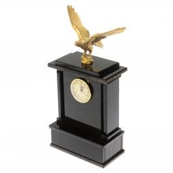 Настольные часы &amp;quot;Орел&amp;quot;из черного обсидиана