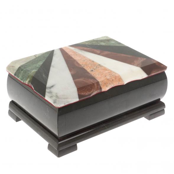 Шкатулка с мозаикой луч 18х12х8 см 129674