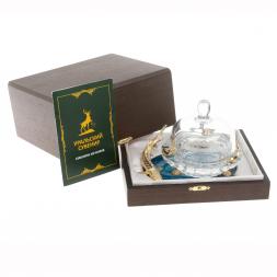 Икорница "Дары морские" камень агат