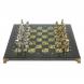 Шахматы &amp;quot;Икар&amp;quot; доска 32х32 см из камня змеевик 122681