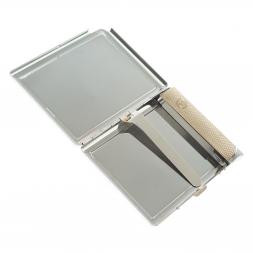 Портсигар на 10 сигарет с зажигалкой камень малахит