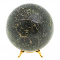 Шар 11,5 см из темно-зеленого змеевика