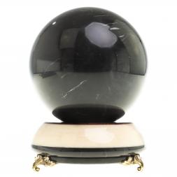 Сувенир &amp;quot;Шар Антистресс&amp;quot; черный змеевик 9,5 см