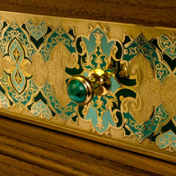 Нарды &amp;quot;Орнамент&amp;quot; камень малахит Златоуст 125193