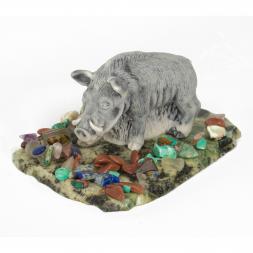 Сувенир "Кабан" из мрамолита