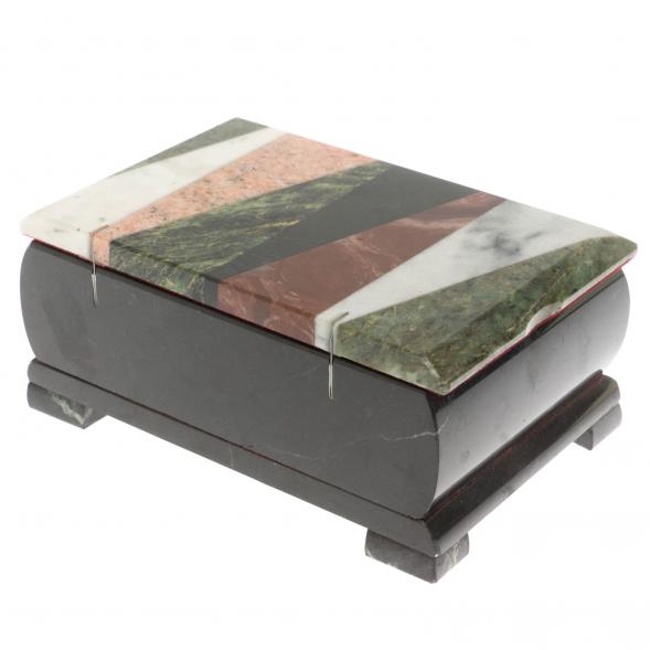 Шкатулка с мозаикой косой луч 18х12х8 см 129675