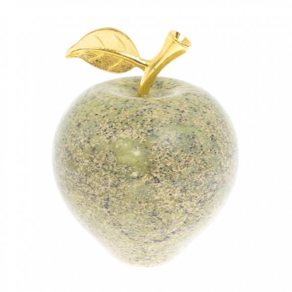 Сувенир &amp;quot;Яблоко&amp;quot; из змеевика 7х7х9 см 129736
